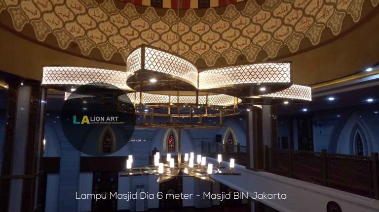 Proyek Lampu Custom Kuningan - Masjid Kantor BIN Jakarta